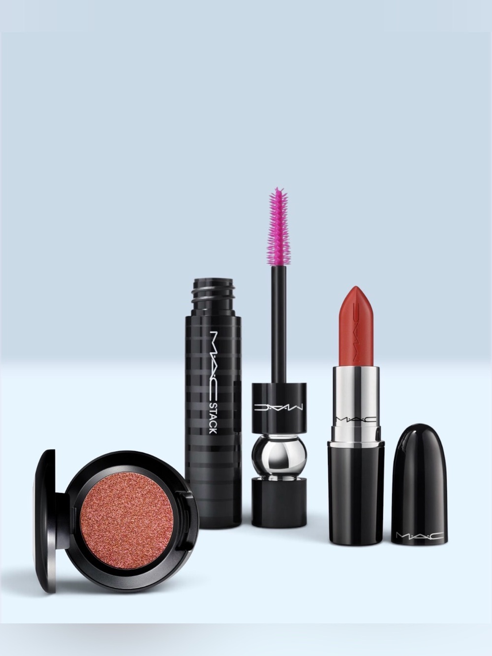 Mac Cosmetics Lip and Eye bundle. New full size.